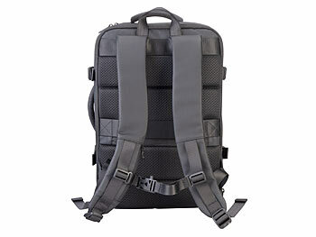 Xcase Handgepäck-Reiserucksack mit Laptopfach und USB-Anschluss
