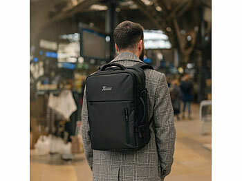Xcase Handgepäck-Reiserucksack mit Laptopfach und USB-Anschluss