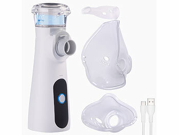 Inhalator Inhaliergerät: newgen medicals Inhalationsgerät Vernebler für Kinder und Erwachsene, 2000 mAh, 25 ml 
