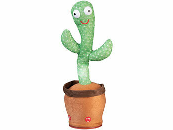 Playtastic 2er-Set singende, nachsprechende & tanzende Kakteen, 2 Modi, Batterie
