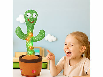 Playtastic 2er-Set singende, nachsprechende & tanzende Kakteen, 2 Modi, Batterie