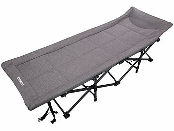 Semptec Klappbares Camping- und Feldbett, bis 200 kg, für Indoor und Outdoor