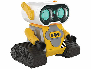 Playtastic Kinder-Spielzeugroboter, ferngesteuert und wiederaufladbar, gelb 