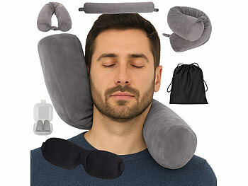 U-Form-Kissen: newgen medicals Memory-Schaum Reise- und Nackenkissen, formbar 