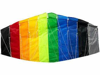Playtastic Regenbogen-Lenkdrachen für Kinder ab 8 Jahren, 55 x 130 cm, Zweileiner