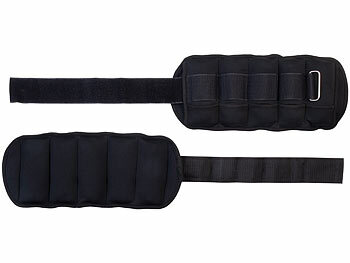 PEARL sports 2er-Set verstellbare Gewichtsmanschetten für Knöchel und Handgelenk