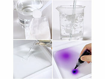 infactory 4er set Wassermarmorierungsfarbe für Kinder, 6 Farben, 20 Blatt Papier