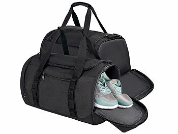 Fitness-Sport-Tasche: Xcase 2er-Set Sport- & Reisetaschen für Damen&Herren mit Schuh- und Nassfach