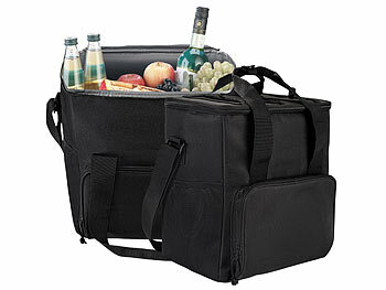 Kuehltaschen: Xcase 2er-Set Kühl- & Isoliertaschen mit Tragegriffen und Schulterriemen 