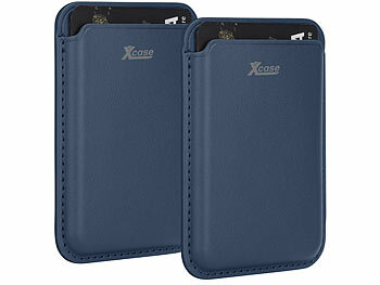 Xcase 2er-Set Kartenhalter für iPhone, MagSafe-kompatibel, baltischblau