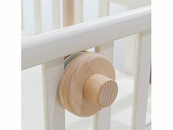 Playtastic Baby-Mobile mit Sternen, Wolken und Schafen &Holz Baby Mobile Halterun 