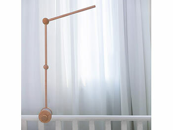 Playtastic Baby-Mobile mit Sternen, Wolken und Schafen &Holz Baby Mobile Halterun 