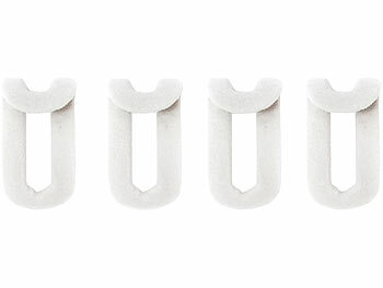 PEARL 30 rutschfeste Samt-Kleiderbügel, Clips, 4,5 kg Tragkraft, 41 cm, weiß