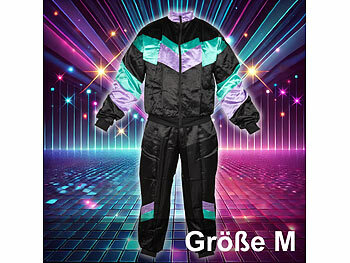 infactory Fasching Kostm Damen: Karneval- und Faschings-Kostm 80er-Jahre  Trainingsanzug, Gre M (Kostm Erwachsene Mnner)