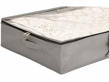 infactory 8er-Set Faltbare Unterbett-Aufbewahrungstaschen mit Tragegriffen, 65 l