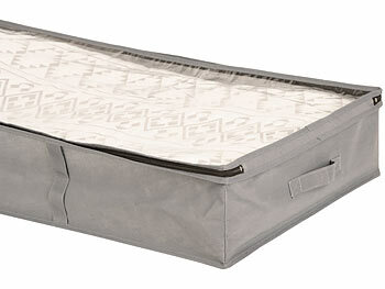 infactory 8er-Set Faltbare Unterbett-Aufbewahrungstaschen mit Tragegriffen, 75 l