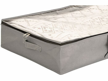 infactory 8er-Set Faltbare Unterbett-Aufbewahrungstaschen mit Tragegriffen, 75 l