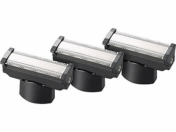 Reise Rasierer: Sichler 3er-Set Ersatzklingen für Akku-Rasierer und -Trimmer SP-8005