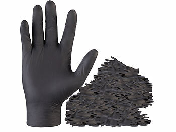 Spülhandschuhe: PEARL 200er-Set Nitril-Einweghandschuhe, puder- & latexfrei, Größe M, EN 455 