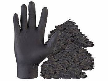 Haushaltshandschuhe: PEARL 400er-Set Nitril-Einweghandschuhe, puder- & latexfrei, Größe M, EN 455 