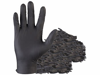 Spülhandschuhe: PEARL 200er-Set Nitril-Einweghandschuhe, puder- & latexfrei, Größe L, EN 455