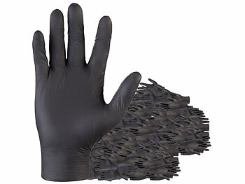 Schutzhandschuhe: PEARL 200er-Set Nitril-Einweghandschuhe, puder- & latexfrei, Größe XL, EN455 