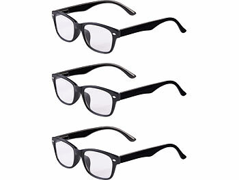Augenschonende Brille: newgen medicals 3er-Set Lesebrillen, Dioptrien +3.0 