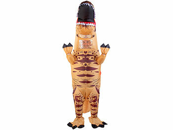 Playtastic Aufblasbares T-Rex-Kostüm für Erwachsene, 150 - 190 cm Körpergröße 