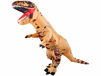 Playtastic Aufblasbares T-Rex-Kostüm für Erwachsene, 150 - 190 cm Körpergröße 