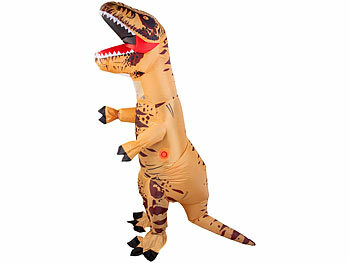Playtastic Aufblasbares T-Rex-Kostüm für Erwachsene, 150 - 190 cm Körpergröße 