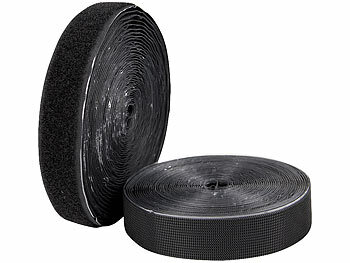 PEARL 8er-Set ultrastarke Premium-Klettbänder, selbstklebend, 25mm, 8 Meter