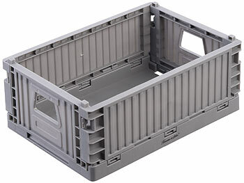 Rosenstein & Söhne 22er-Set Kunststoff-Aufbewahrungskisten, stapelbar, 4 Größen