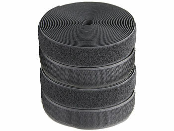 Klettbänder beidseitige: PEARL 2er Set Ultrastarkes Premium-Klettband, 25 mm, 8 Meter