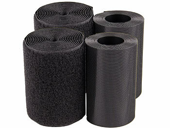 Klettband zum Aufnähen: PEARL 2er-Set ultrastarke Premium-Klettbänder, 100 mm, 2 Meter 