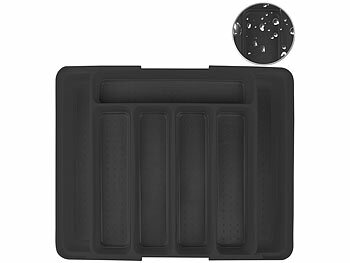Rosenstein & Söhne 2er-Set Besteckkasten, ausziehbar: 30 auf 52,5 x 33,5 x 5,5 cm