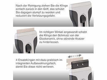 Schaber für Induktionskochfelder
