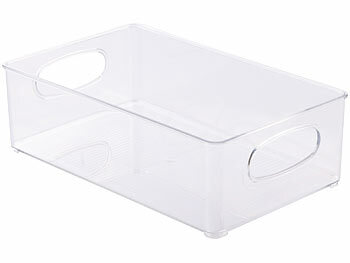 Rosenstein & Söhne 12er-Set Kühlschrank-Organizer, stapelbar, in 3 Größen, BPA-frei