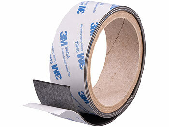 Magnetisches Metallband: AGT Selbstklebendes Metallband für Magnethaftung, 1m x 35mm, zuschneidbar 