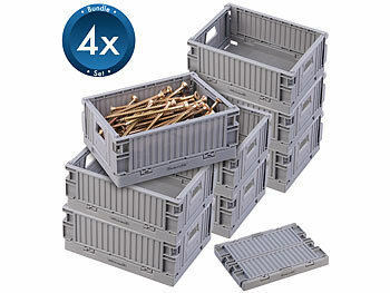 Cesto Pieghevole Salvazpazio 21 L In Polipropilene Grigio E Bianco