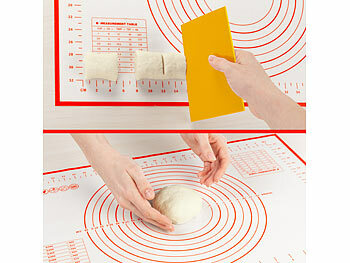Silikon-Backmatte mit Größenmarkierungen
