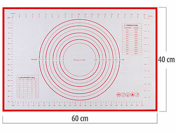 Nudelholz Teigschaber Teigroller Backpapier Backblech Küchenmatte