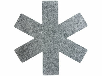 Rosenstein & Söhne 5er-Set Pfannenschoner aus Filz, Ø 32 cm, waschbar, anthrazit