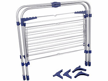 PEARL 2er set 3 Etagen Wäscheturm mit Rollen, 30 m Trockenstange, klappbar