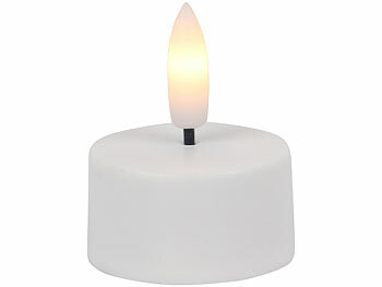 Lunartec 24er-Set LED-Akku-Teelichter mit USB-Ladestation, Fernbedienung, Timer