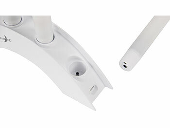 Lunartec 16 Akku-LED-Stabkerzen mit Dochten, Bogen-Ladestation, Timer, w