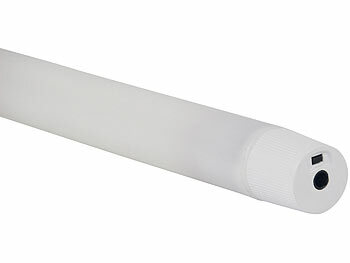 Lunartec 16 Akku-LED-Stabkerzen mit Dochten, Bogen-Ladestation, Timer, w