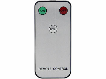 Lunartec 16 Akku-LED-Stabkerzen mit Dochten, Bogen-Ladestation, Timer, w