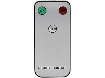 Lunartec 4er-Set LED-Akku-Teelichter mit USB-Ladestation, Fernbedienung, Timer