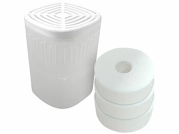 Mini-Luftentfeuchter: Sichler Wiederbefüllbarer Luftentfeuchter mit 3 Granulatblöcken, bis zu 2 l