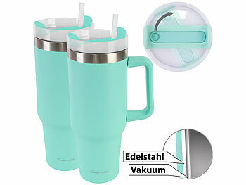 Trinkbecher Edelstahl mit Deckel 